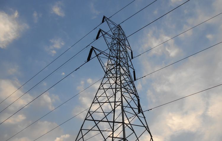 High voltage power line pylon