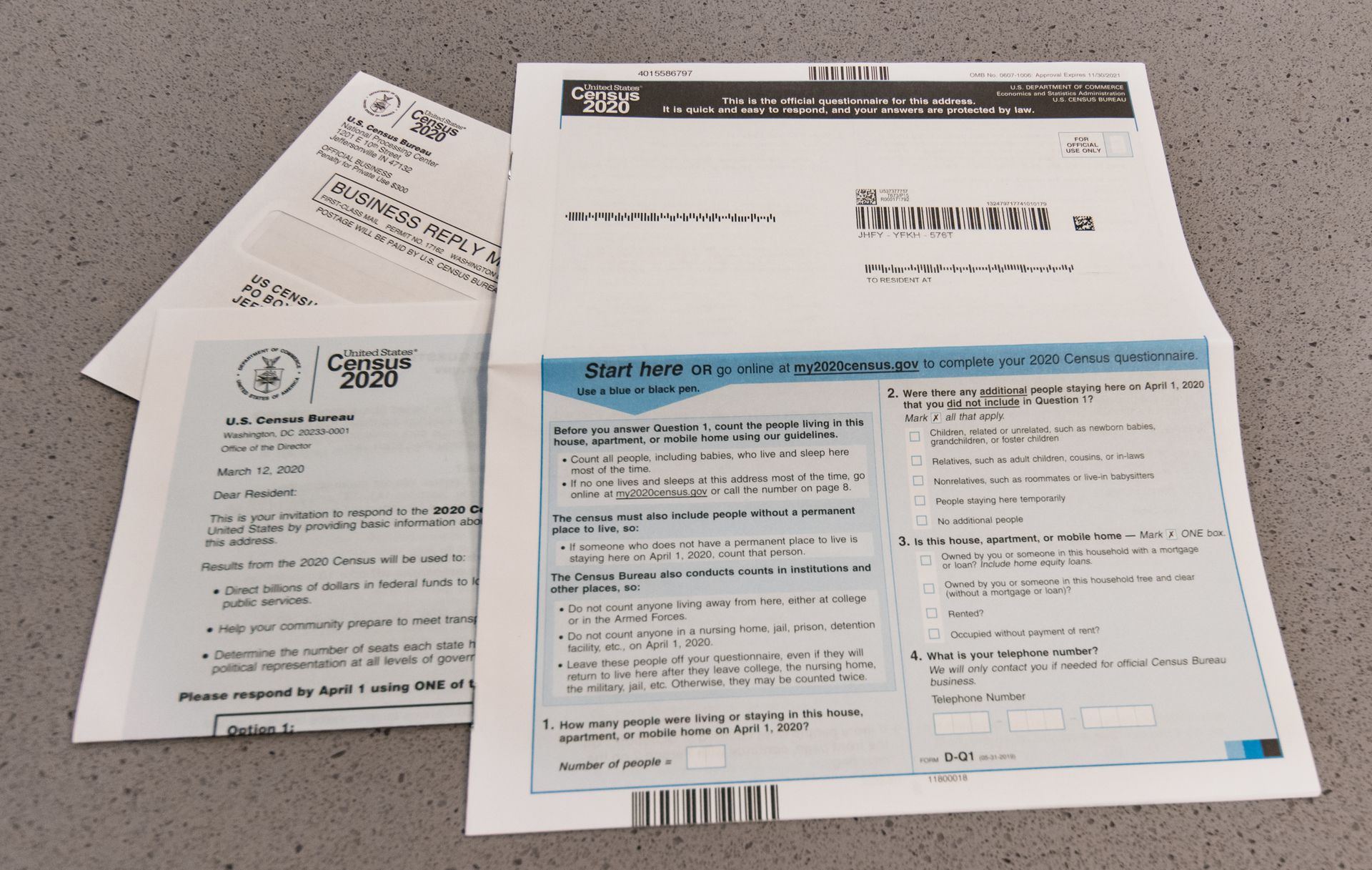 2020 census questionnaire