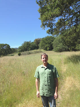 The Sonoma Land Trust's John McCaull shows off a corner of the unspoiled lands at the Developmental Center.