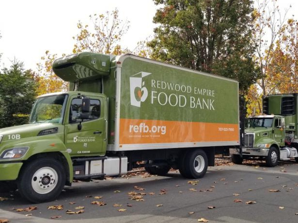 Redwood Empire Food Bank trucks